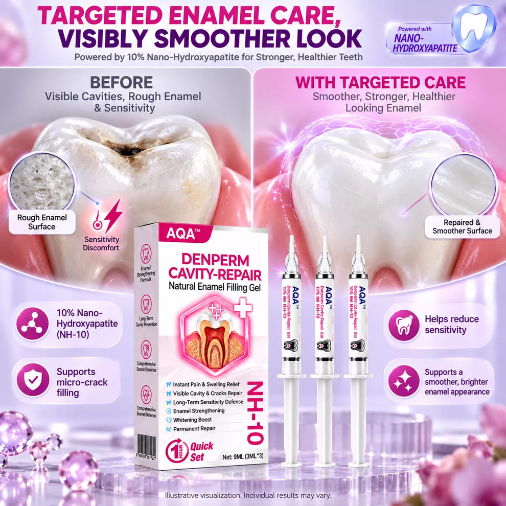 AQA® 🏆DenPerm Cavity-Repair Natural Enamel Filling Gel