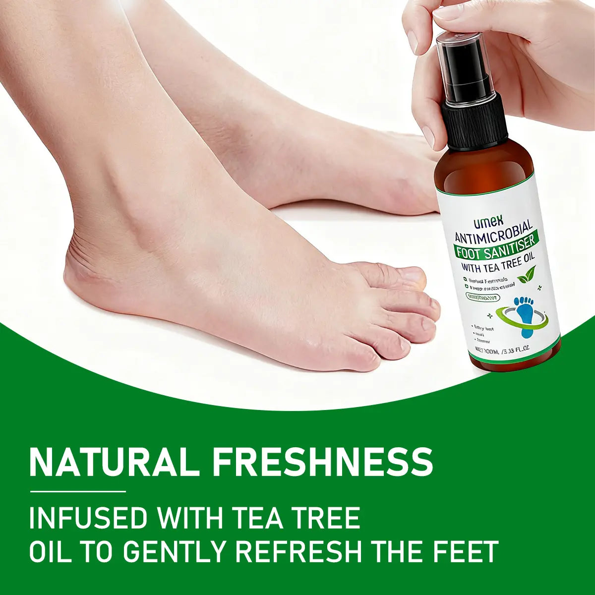 Umex® Tea Tree Foot Spray – 7-Day Foot Care for Fungus & Odor
