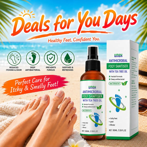 Umex® Tea Tree Foot Spray – 7-Day Foot Care for Fungus & Odor