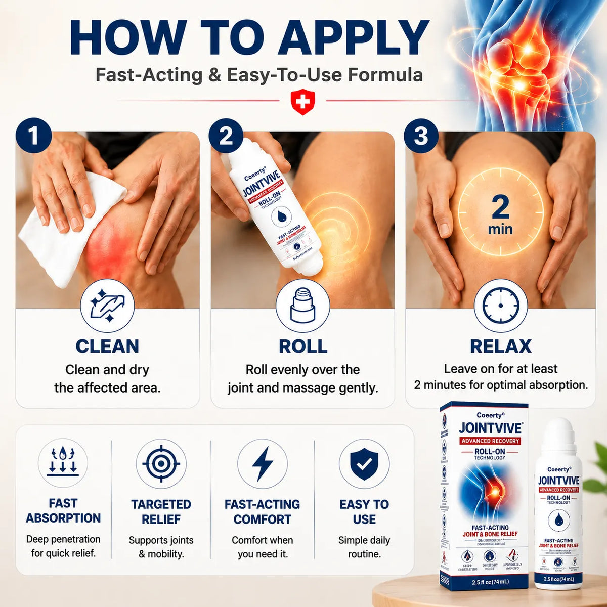 Ceoerty® JointVive Advanced Recovery Roll-On