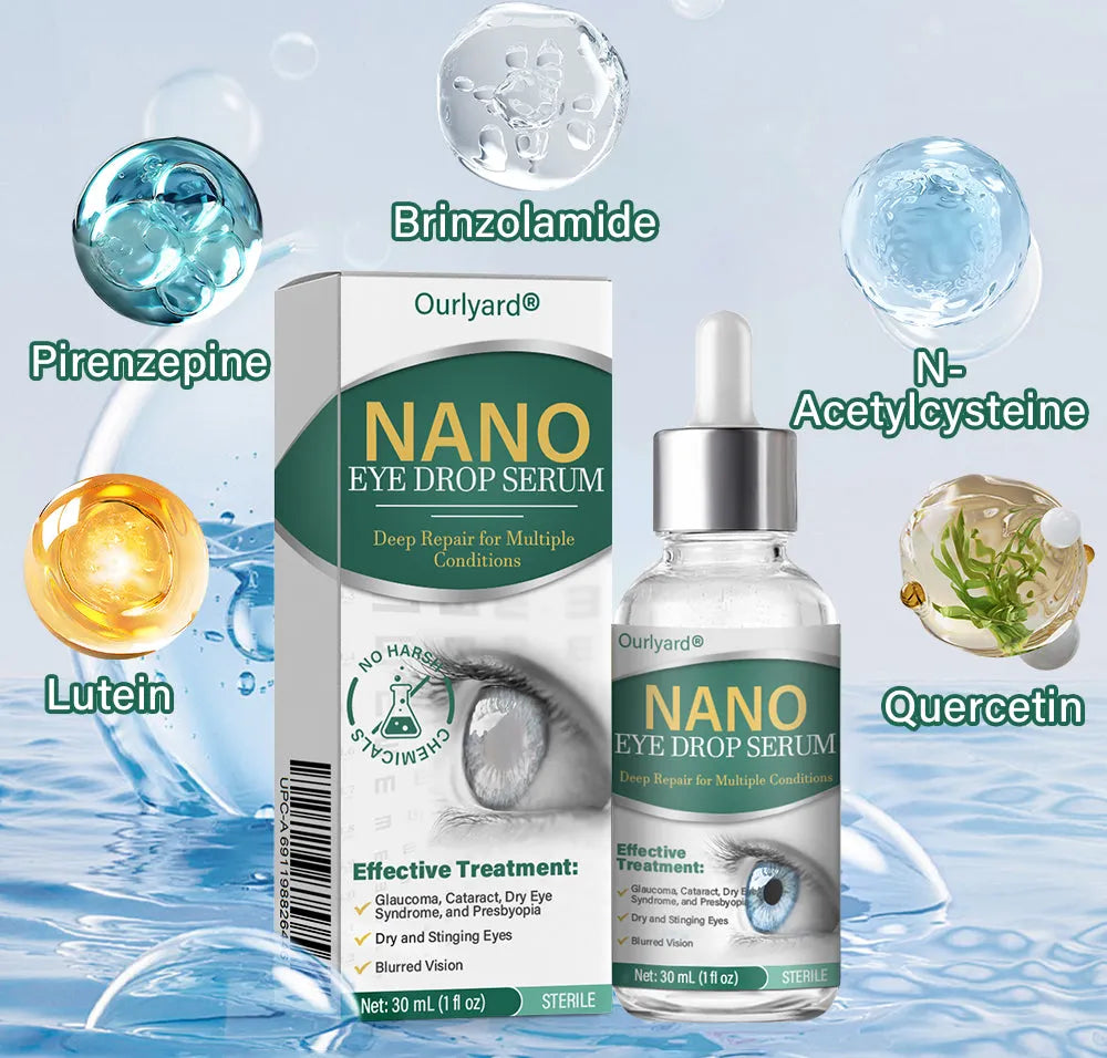 👩‍⚕️Ourlyard® Nano Eye Drops Serum ✅FDA Approved(Suitable for presbyopia, dry eye syndrome, glaucoma, and cataracts) 🌷